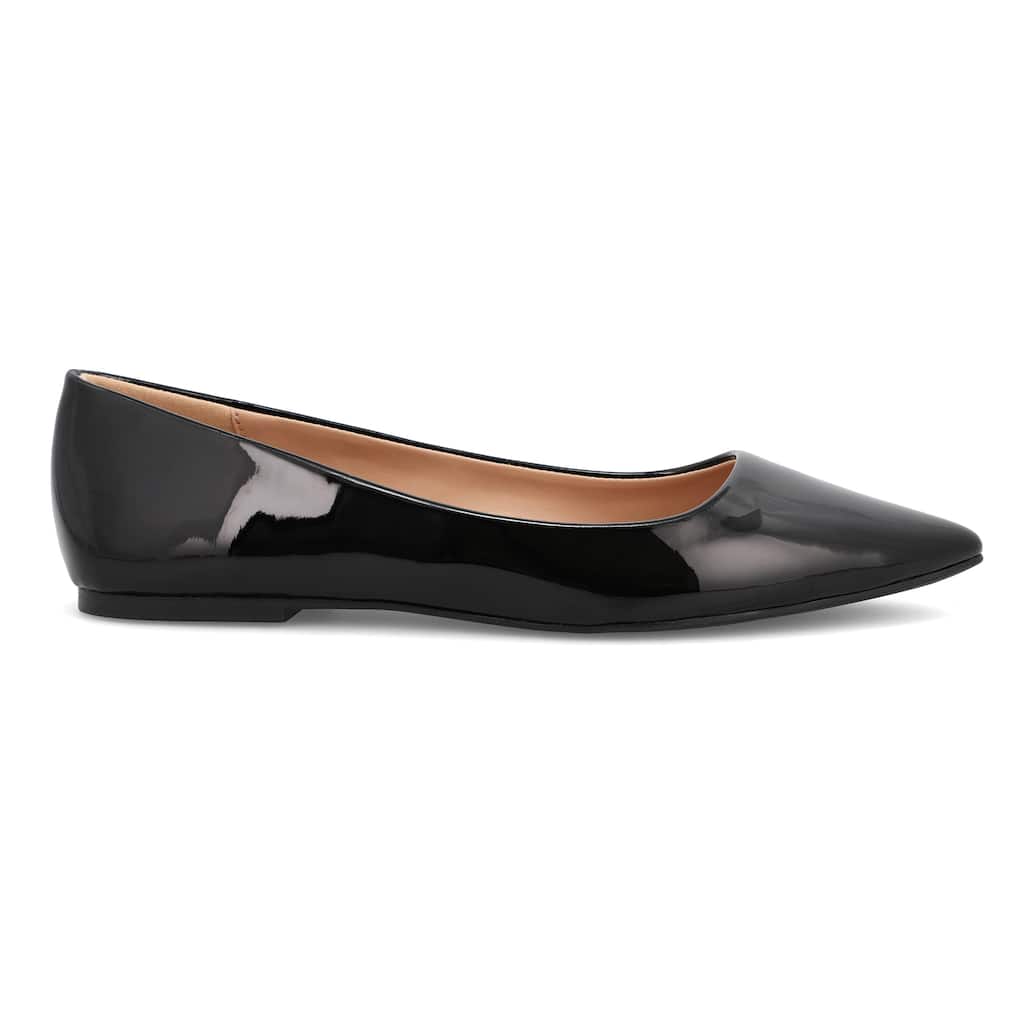 MIA Avi Pointed-Toe Faux Leather Flat