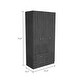 preview thumbnail 27 of 31, Bosko 3 Doors Armoire, 2 Drawers, 4 Shelves, Metal Rod
