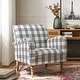 preview thumbnail 38 of 43, HULALA HOME Mandan 29.5" Wide Farmhouse Accent Armchair with Solid Wood Legs