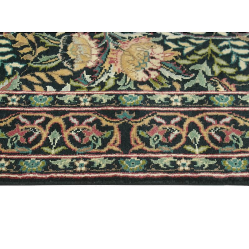 Pak-Persian Elliott Black/Green Runner - 2'7" x 10'1"