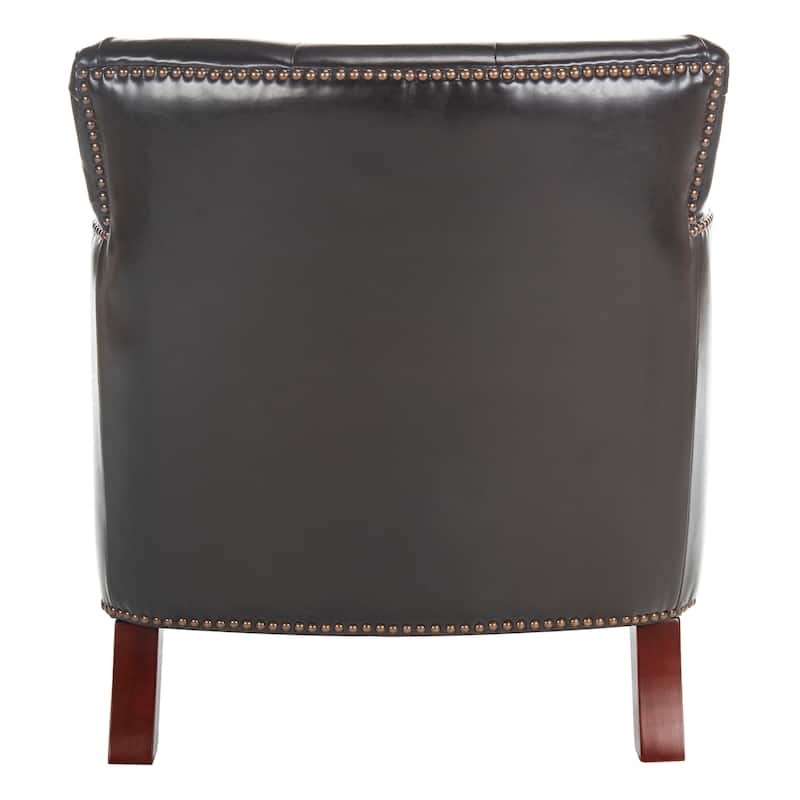 SAFAVIEH Tori Antiqued Tufted Club Chair - 28" x 34.4" x 32.7". - 28"W x 34"D x 33"H