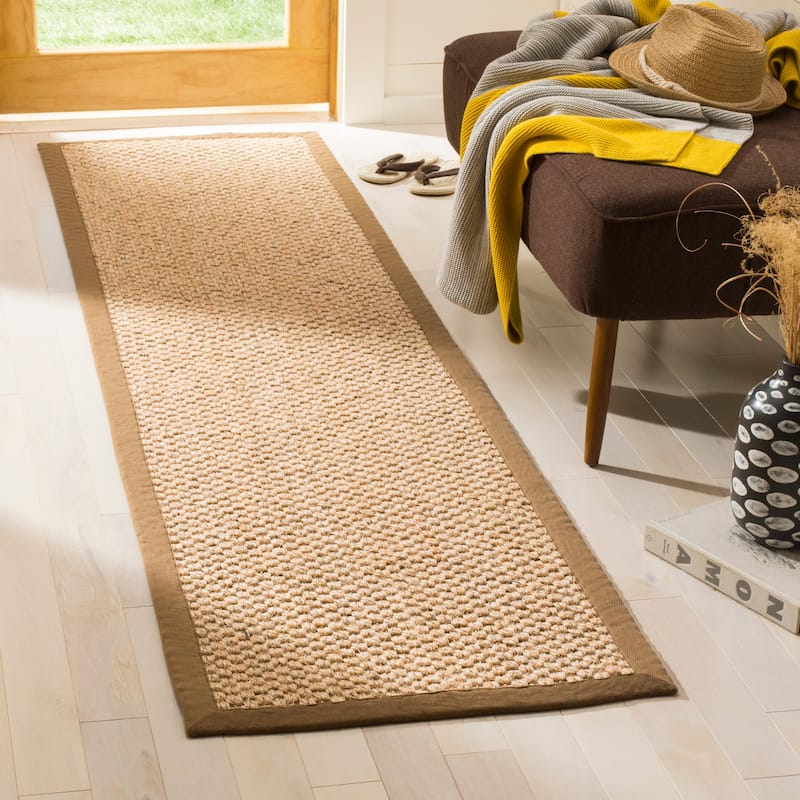 SAFAVIEH Natural Fiber Mira Giesela Sisal Rug - 2'6" x 10' Runner - Natural