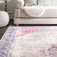 preview thumbnail 2 of 5, Nuloom Grey Transitional Classical Medallion Fading Folktime Border Area Rug