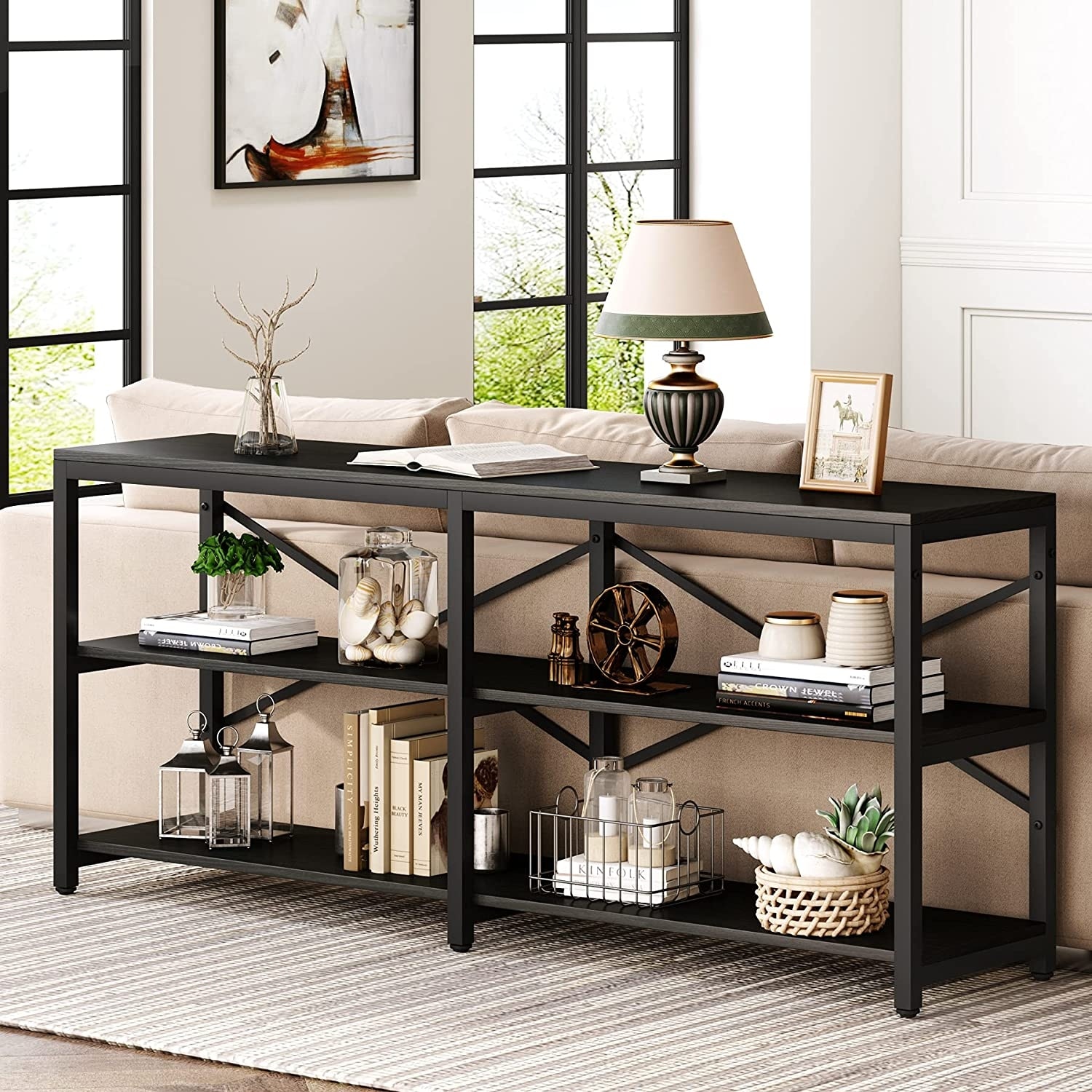 3 shelf sofa deals table