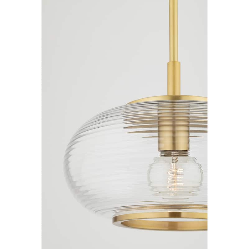 Mitzi by Hudson Valley Maggie 1-Light Pendant with Clear Glass