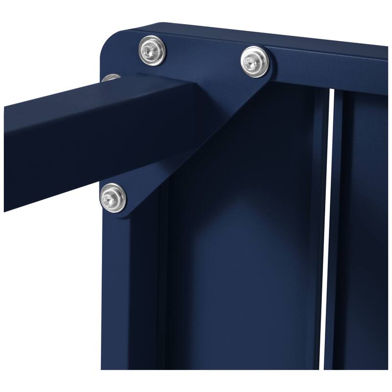 Frond and Form 59 Inch By 35.4 Inch Outdoor Steel Rectangular Dining Table