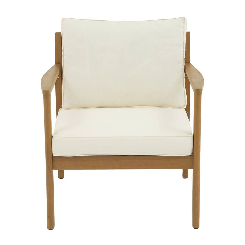 Outdoor 4 Piece Leisure Solid Wooden Chair Set