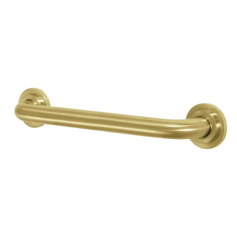 Manhattan 16-Inch Decorative 1-1/4-Inch OD Grab Bar - Brushed Brass