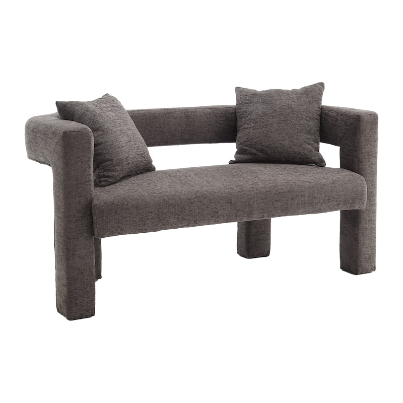 Modern Chenille Loveseat Sofa