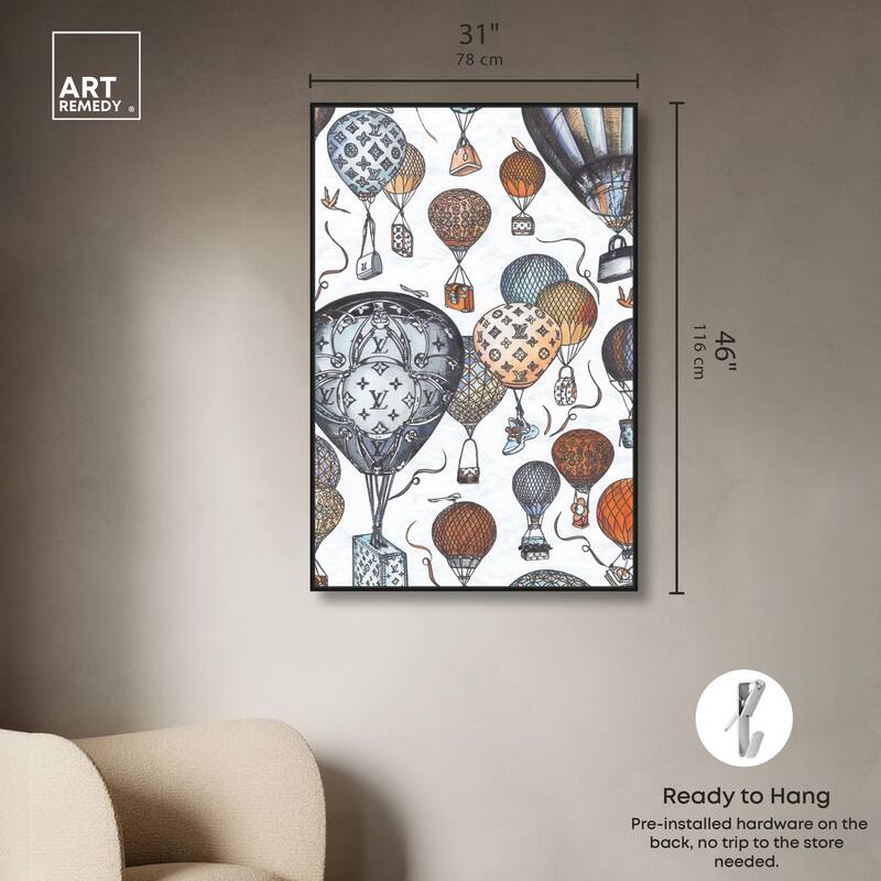 Doll Memories - Fashion Balloons Canvas by Art Remedy