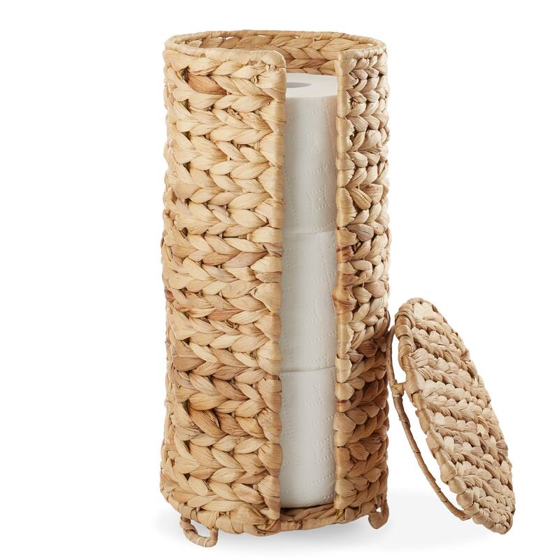Toilet Paper Roll Holder Stand Bathroom Tissue Storage