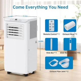 8000 BTU Portable Air Conditioner, Evaporative Air Cooler with Remote Control
