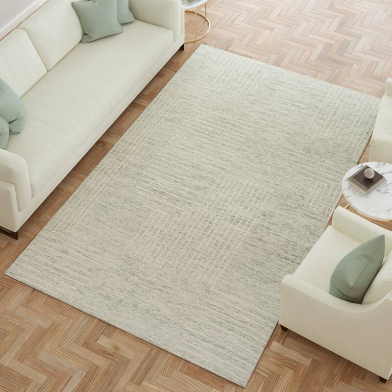 Sevita Contemporary Geometric Hand-Tufted Area Rug