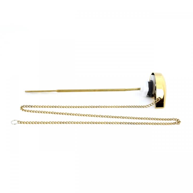 Brass Flush Handle and Chain for Ceramic High Tank Renovators Supply