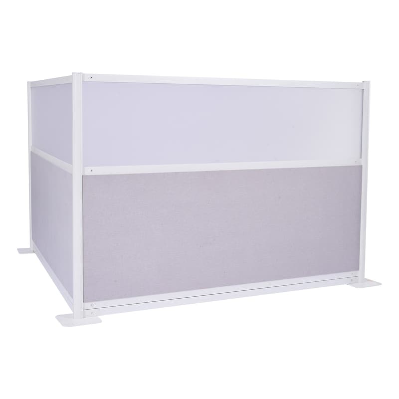2-Pack Freestanding Office Partition 72"x48" Cubicle Walls - 72 x 7.8 x 48 in