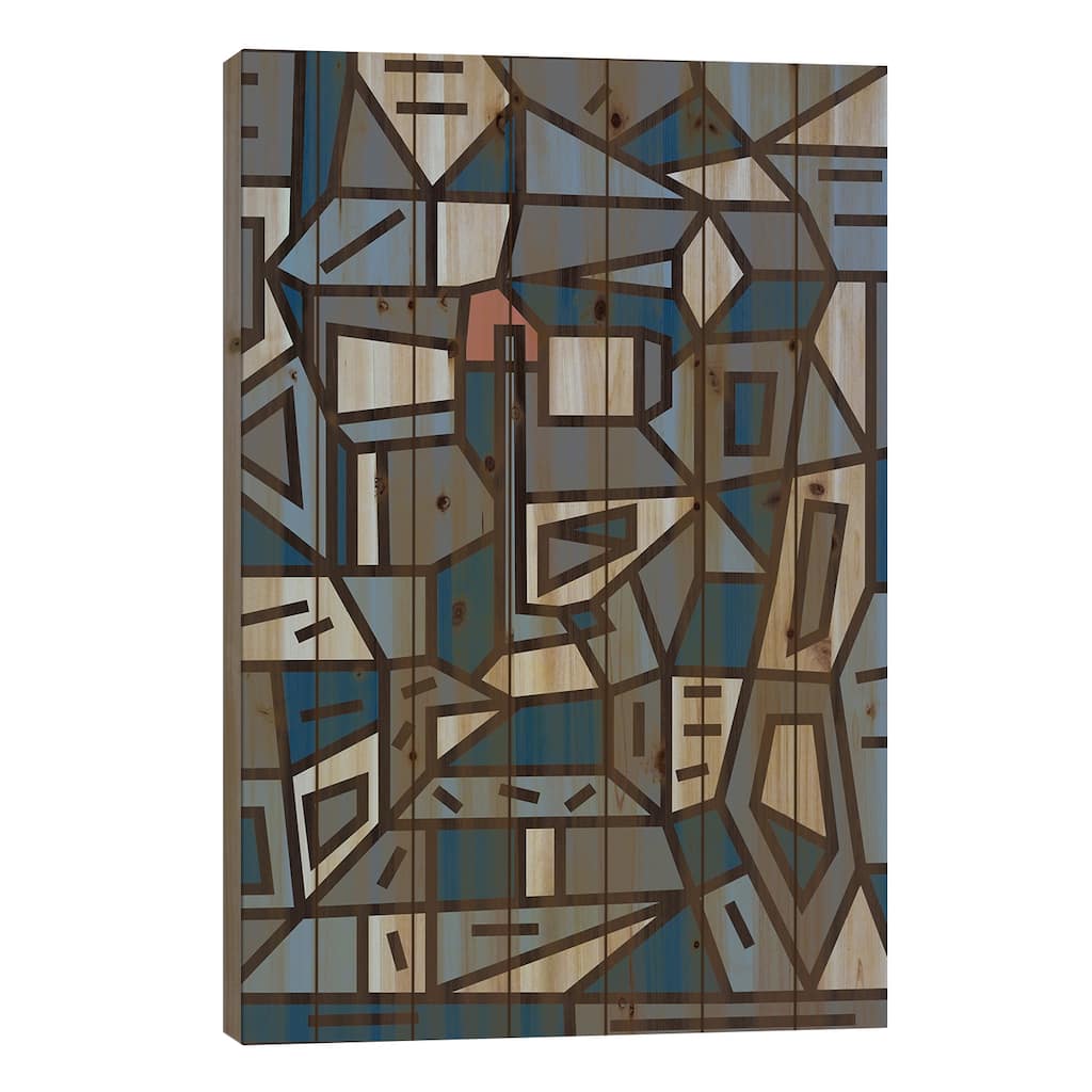 Urban Ego Study Print On Wood by Barruf - Multi-Color