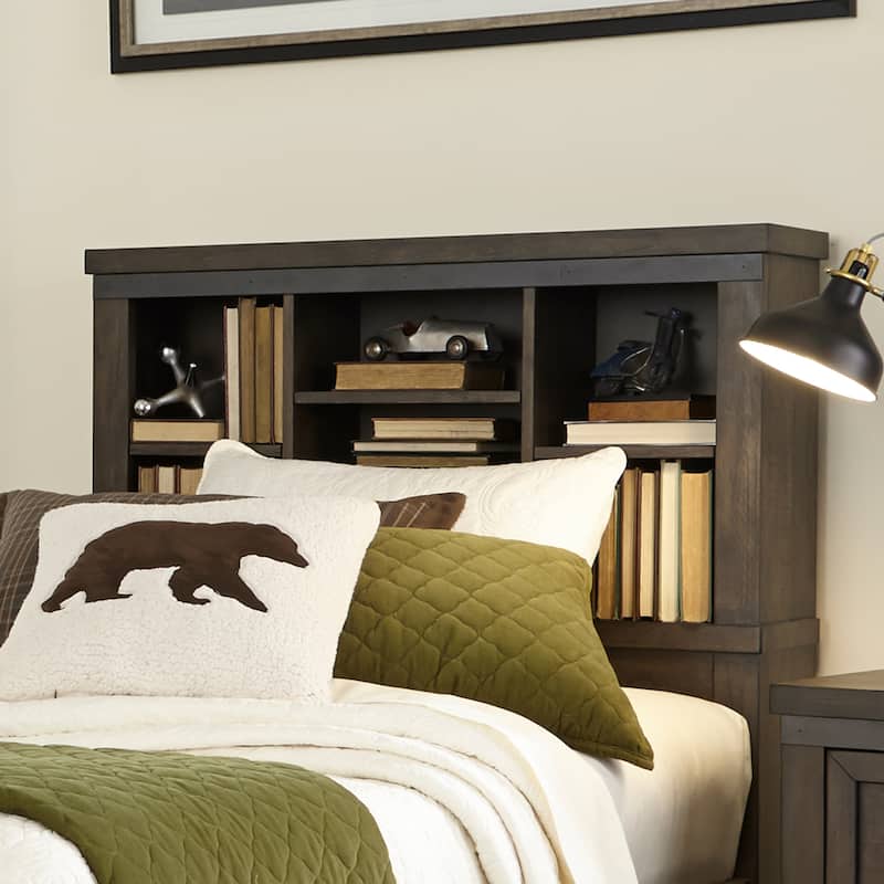 Liberty Furniture Thornwood Hills Youth Bookcase Bedroom Set with Bed, Dresser, Mirror - Full or Twin