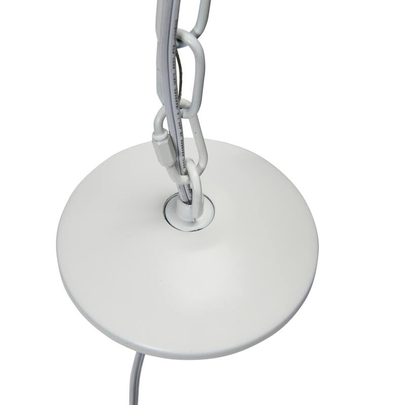 Robert Stevenson Lighting Alaina - Paper Rope and Metal Ceiling Light - 14L x 14W x 76H