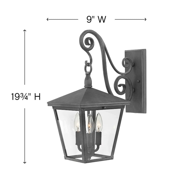 Hinkley Lighting Trellis 3 Light 19-3/4" Tall Outdoor Wall Sconce with