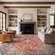 preview thumbnail 63 of 76, Traditional Flat Pile Washable Rug – Pet Friendly, Non-Slip, Ideal for Living Room, Entryway, or Bedroom 10' x 14' - Red