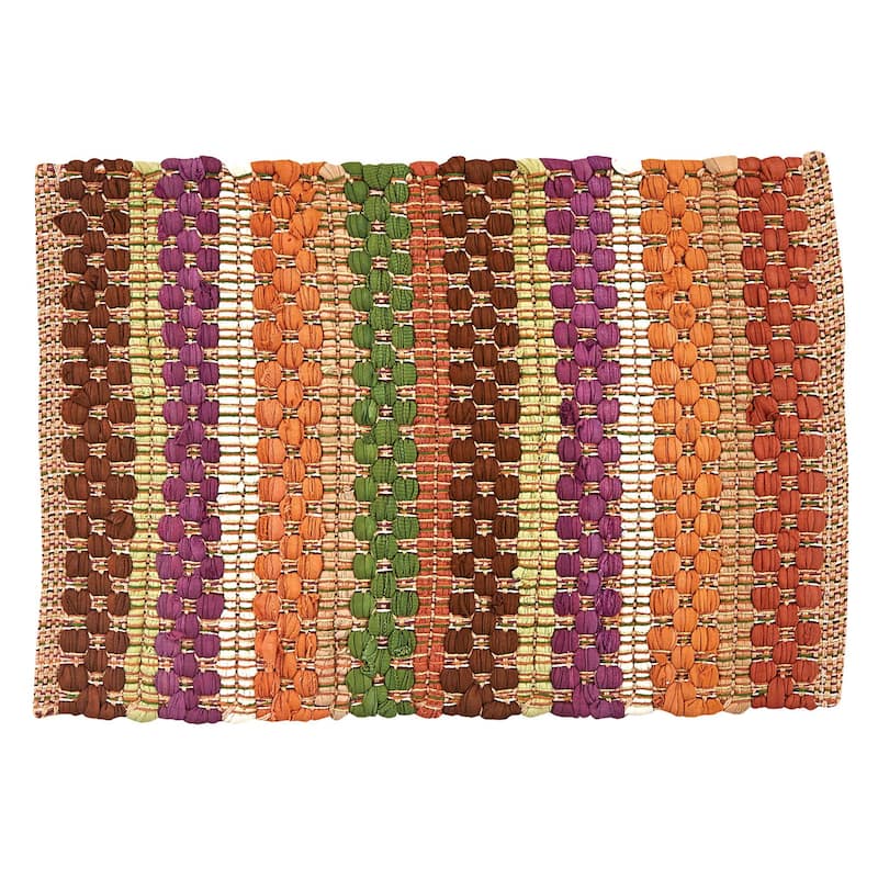 Park Designs Fall Colors Chindi Placemat Set of 4 - 13" x 19"