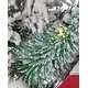 preview thumbnail 4 of 2, Snowy Cottage Wreath 26in Pre-Lit with 50 LED Fairy Lights B/O