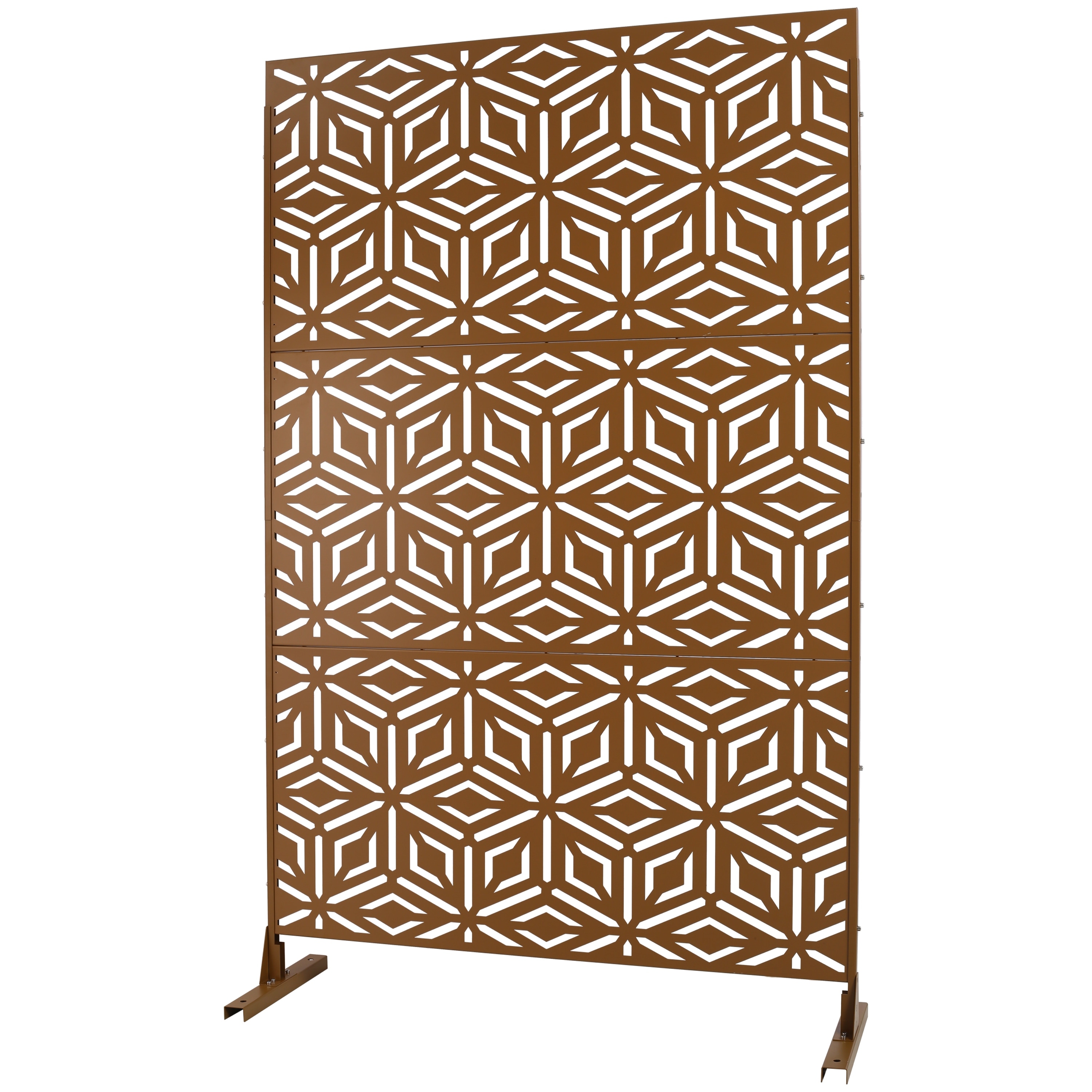 Outdoor & Indoor Privacy Screen Metal Privacy Screen 76" H×48" W