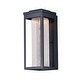 preview thumbnail 1 of 2, Salon 6" Wide Aluminum Outdoor Wall Light black / metal shade
