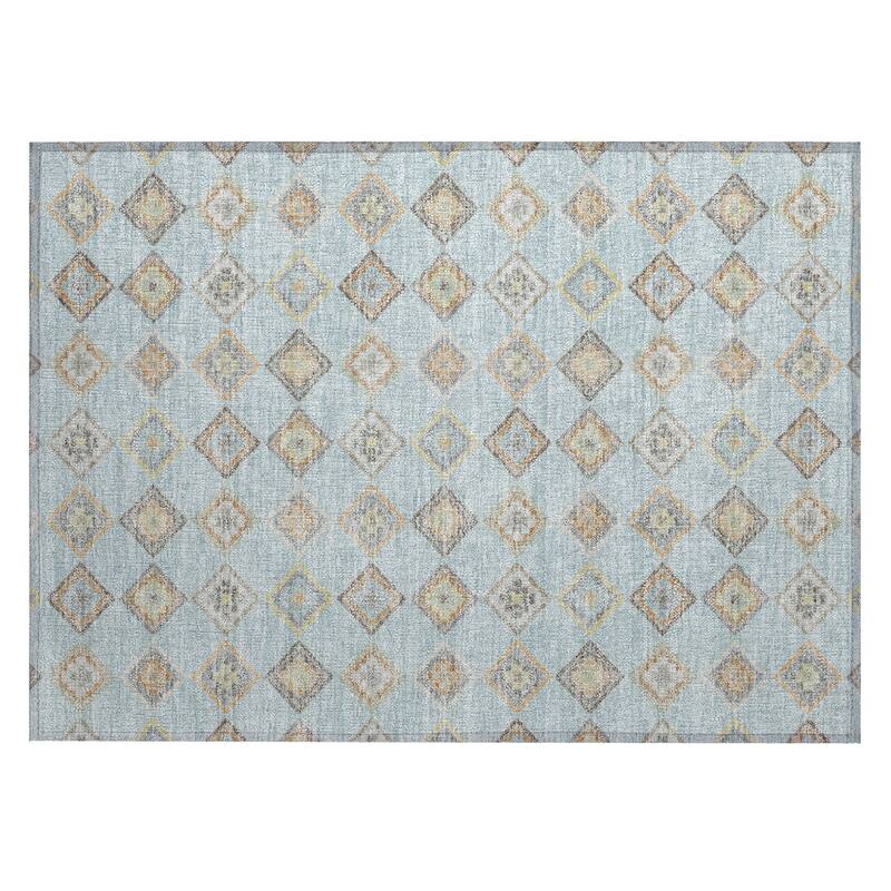 Machine Washable Indoor/ Outdoor Global Flagler Chantille Rug