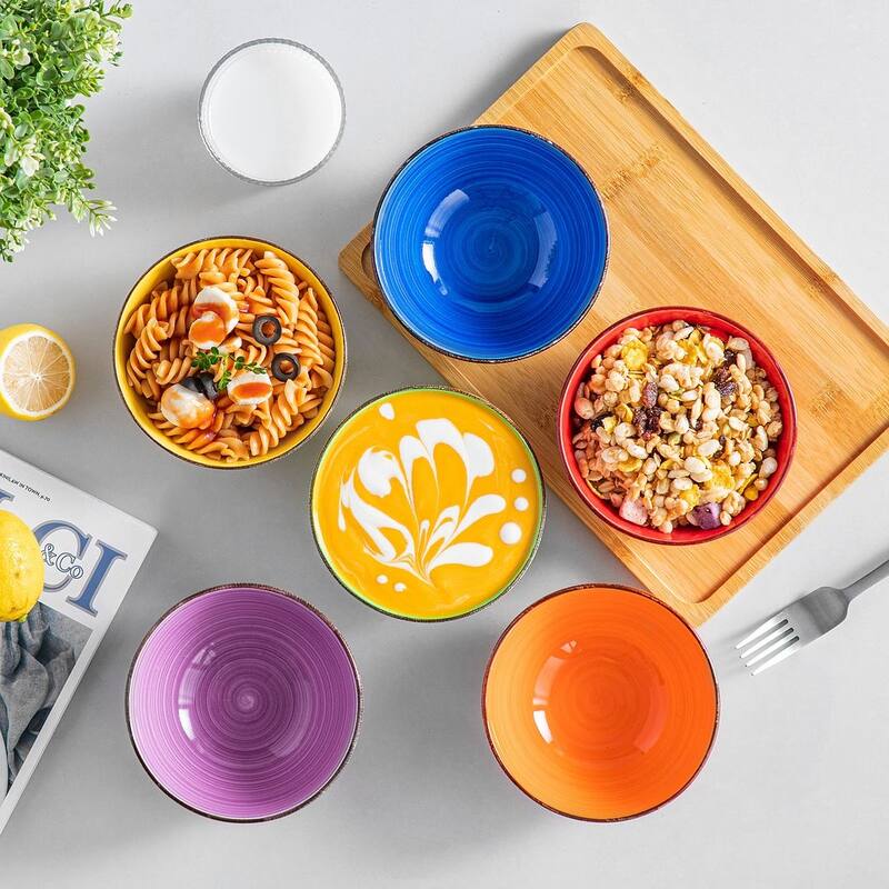 vancasso Bonita Sturdy Stoneware 6-Piece Bowls Set