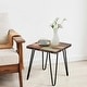 preview thumbnail 62 of 80, Greenage Reclaimed Wood End Table Living Room Night Stand Use 16" x 16" x 20" Heigh - Brick Square