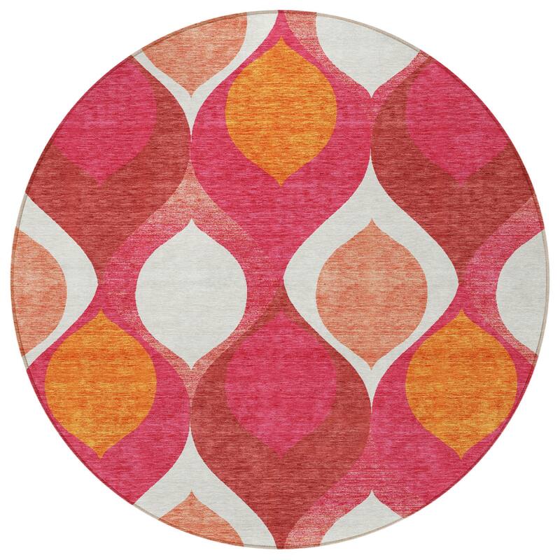 HomeRoots Ogee Transitional Rectangle Outdoor Rug