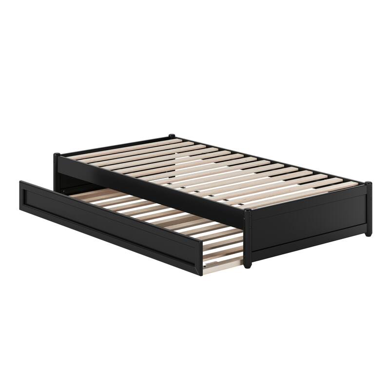 Barcelona Panel Platform Bed with Twin Trundle