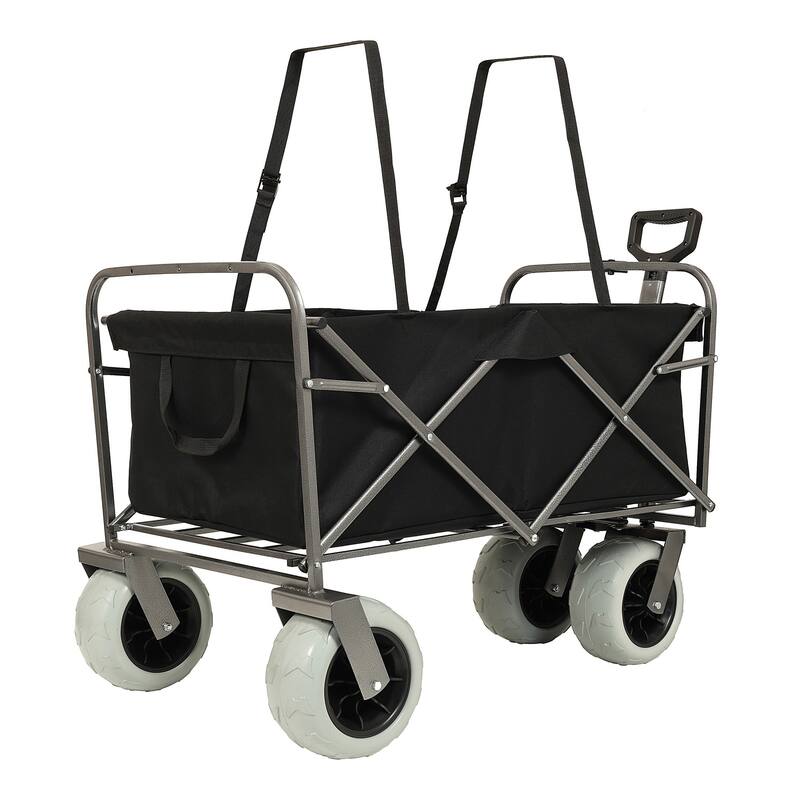 Fishing Cart with Rod Holder with Pneumatic Tires