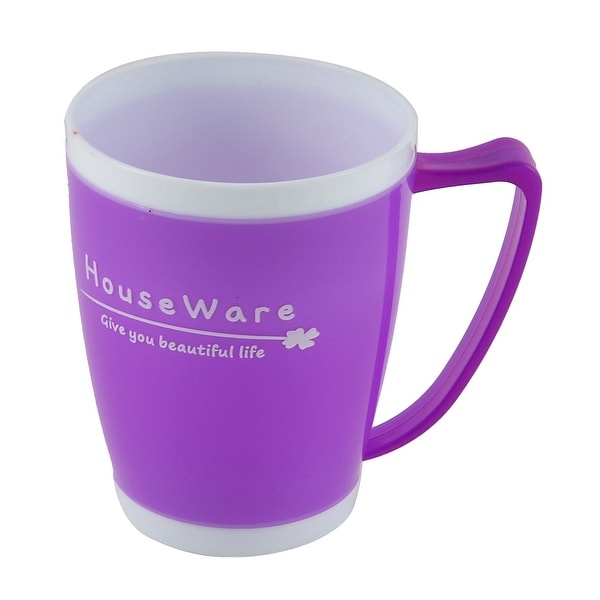 Home Bathroom Plastic Toothbrush Toothpaste Holder Gargle Cup Purple