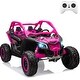 preview thumbnail 43 of 46, 2 Seats Ride on UTV with Remote Control for Kids, Max Load 130LBS Rose Red