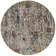 preview thumbnail 33 of 31, Katie Merz SPORTSGLYPHS Basketball Area Rug 6' Round - Grey
