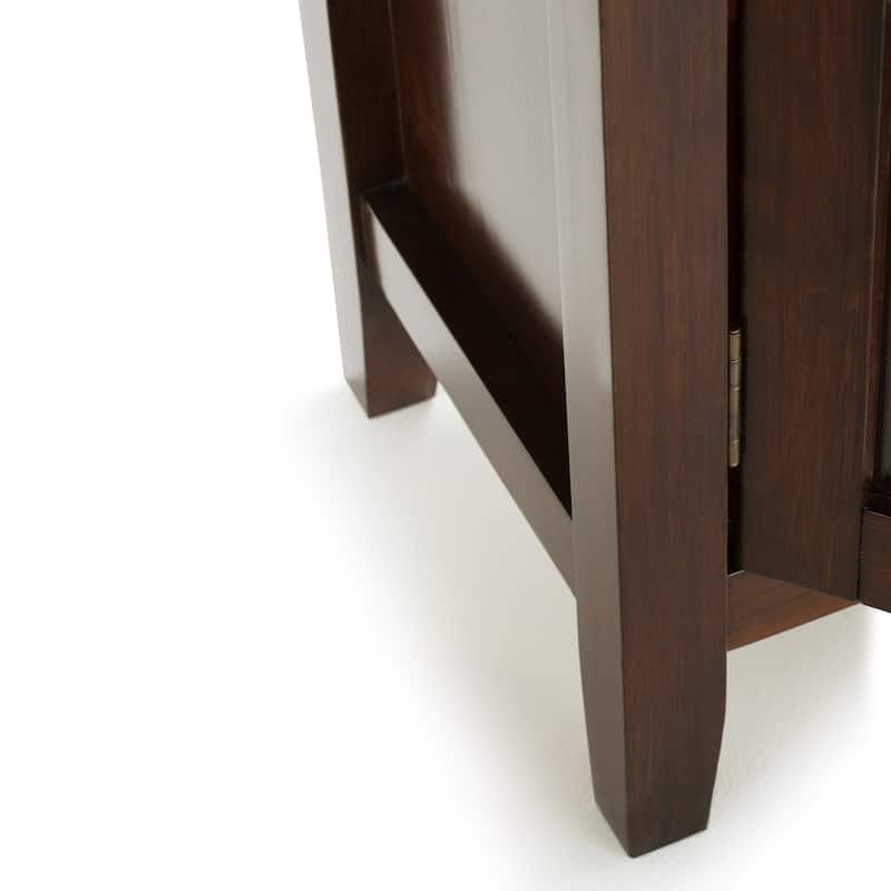WYNDENHALL Stratford SOLID WOOD 30 inch Wide Low Storage Cabinet - 30"w x 14"d x 31" h