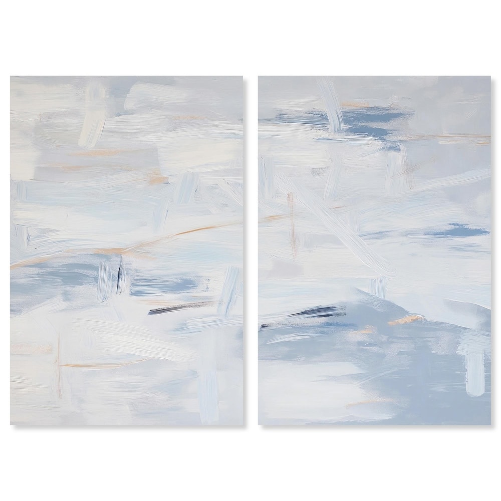 Frozen in Time I Canvas Set of 2 by Art Remedy, Gallery Wrapped