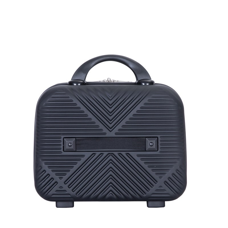 4-piece ABS Lightweight Suitcase with 14 inch makeup box