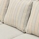 preview thumbnail 21 of 42, OVIOS Outdoor Steel Frame Bench Wicker Stripes Pattern Cushion Loveseat