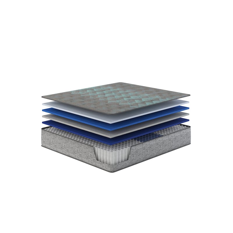 Restonic Comfort Care 13" Hybrid Mattress, Individual Pocketed Coil Mattress , Firm Comfort