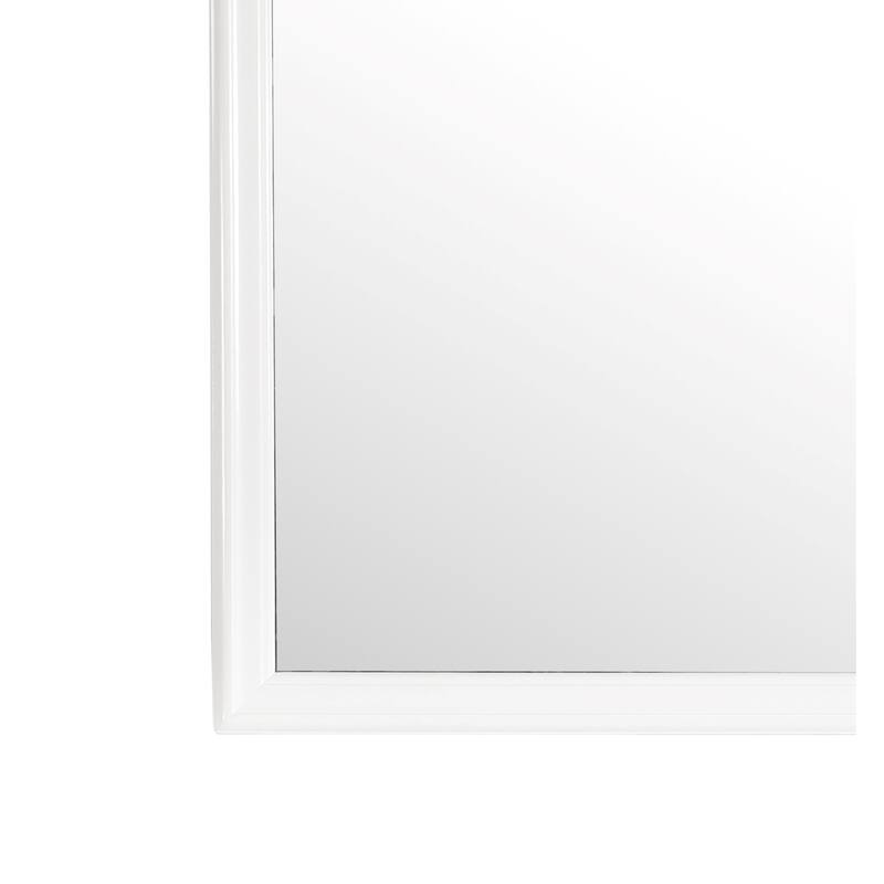 Wooden Framed Square Dresser Mirror - 38" - White