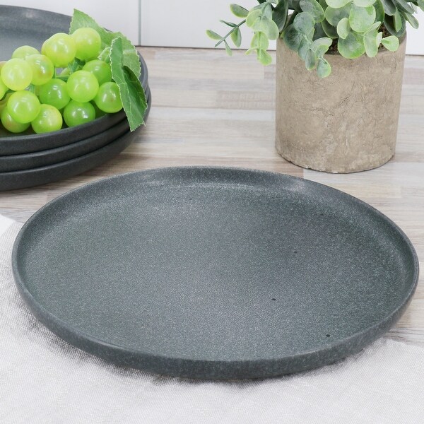 Our Table Landon 4 Piece 8.4 Inch Round Stoneware Salad Plate Set