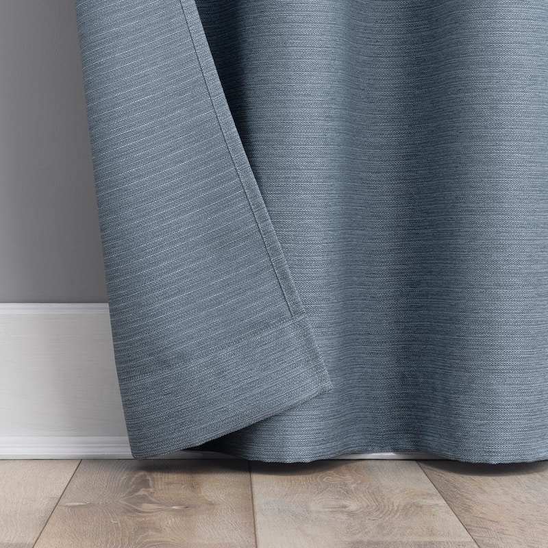 No. 918 Landon Textured Semi-Sheer Grommet 1-Piece Curtain Panel, Single Panel