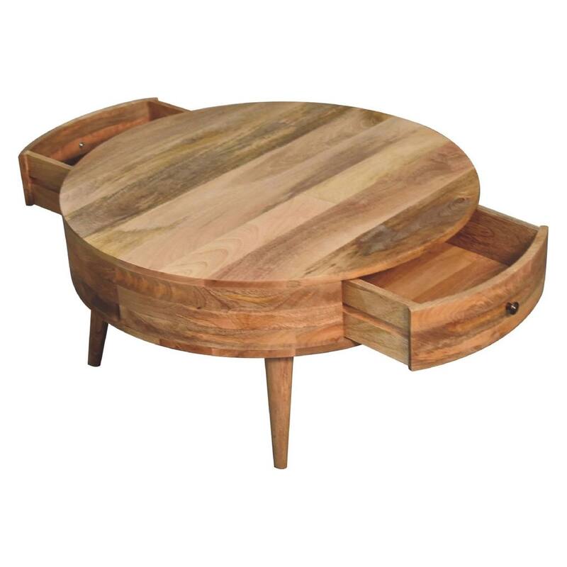 Artisan Furniture Solid Wood Odyssey Oak-ish Coffee Table