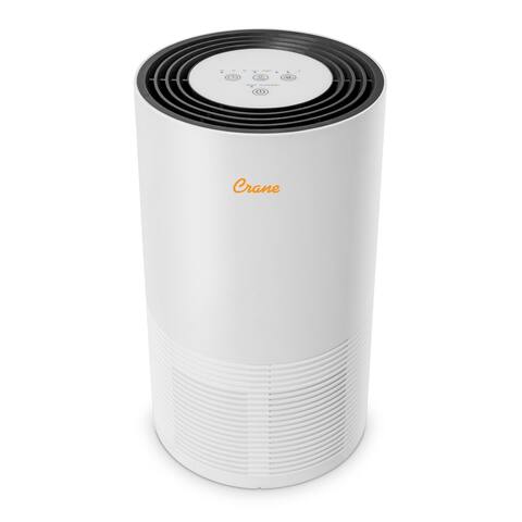 Crane True HEPA Air Purifier with UV Light for Rooms up to 300 sq. ft.