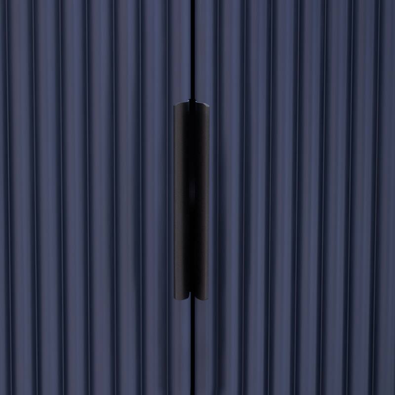 Vertical Striped Door Storage Cabinet