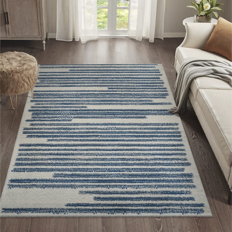 JONATHAN Y Aksil Modern Berber Stripe Area Rug