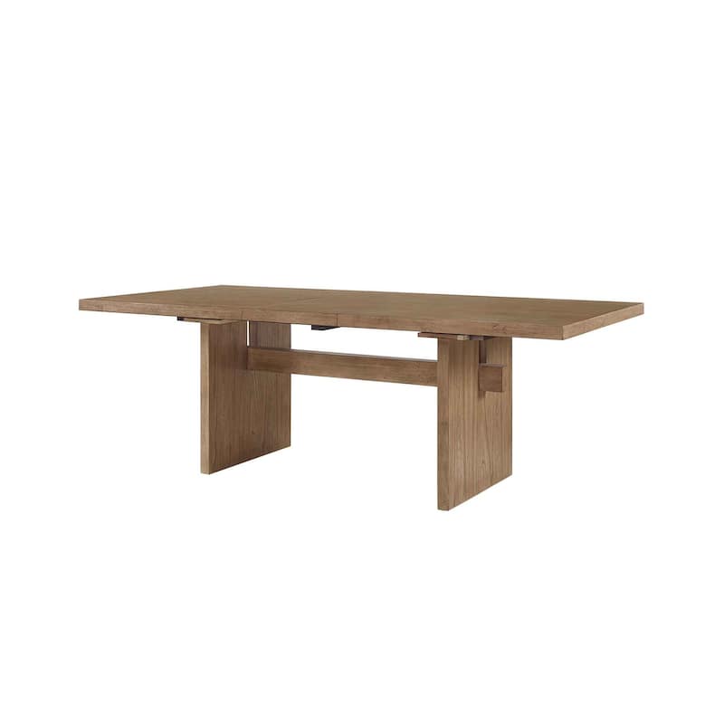 Coastal Wood Kitchen Table, Dining Table, Rectangular Table, Office Table, Brown - Brown